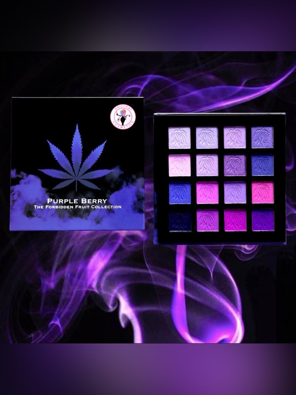 Daizykat Purple Berry Eyeshadow Palette